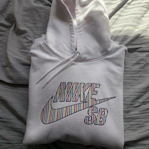 White Nike SB Hoodie XL